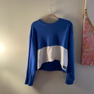 PINK hipster crop top sweater 💙